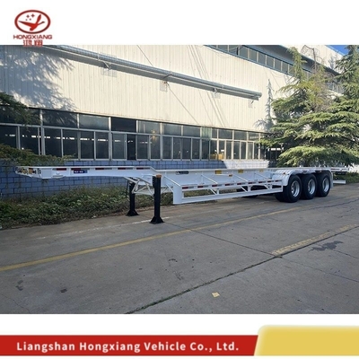커스터마이징 40FT 무거운 골격 트레일러 차시 평면 침대 컨테이너 골격 반 트레일러