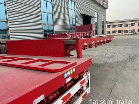 40FT 스틸 평면 컨테이너 반 트레일러 트럭 트레일러 사용자 정의 기능
