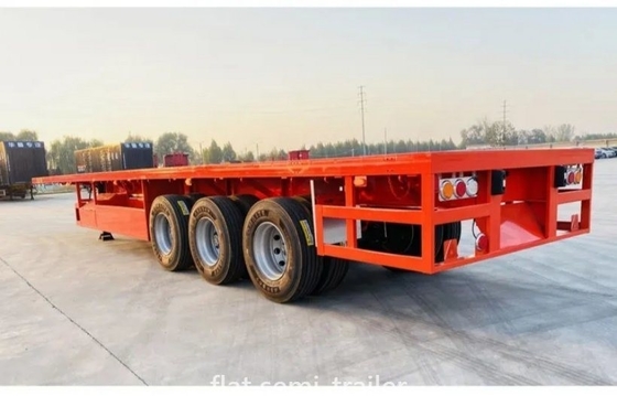 EHL9400ZHX 3 축 40 FT 평면 반 트럭 트레일러