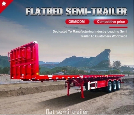EHL9400ZHX 3 축 40 FT 평면 반 트럭 트레일러
